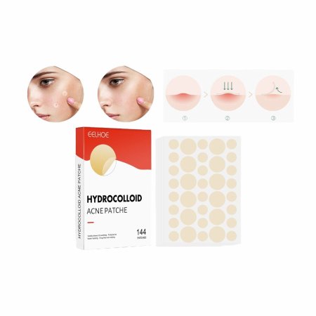 💥 لصقات هيدروكولويد لعلاج حب الشباب من EELHOE اختفي بالبثور… بدون ألم، بدون لمس، بدون أثر!